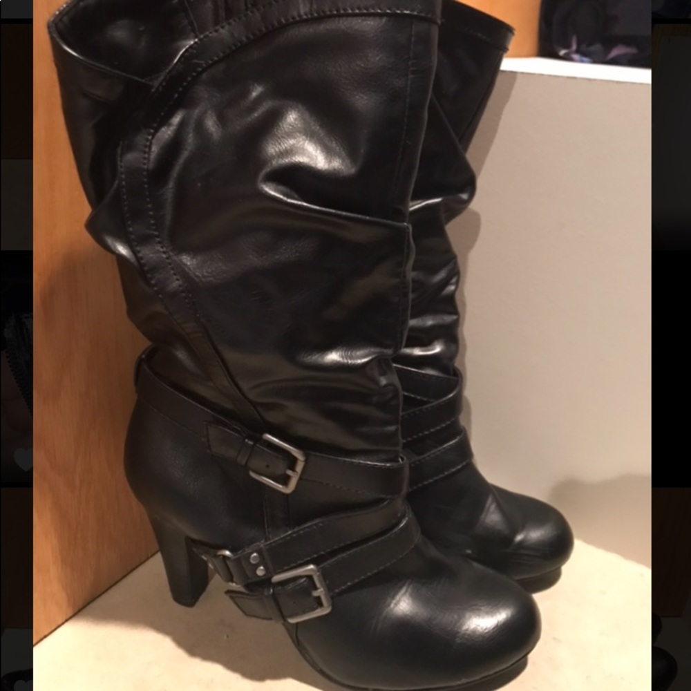 Worthington Black Heeled Boots